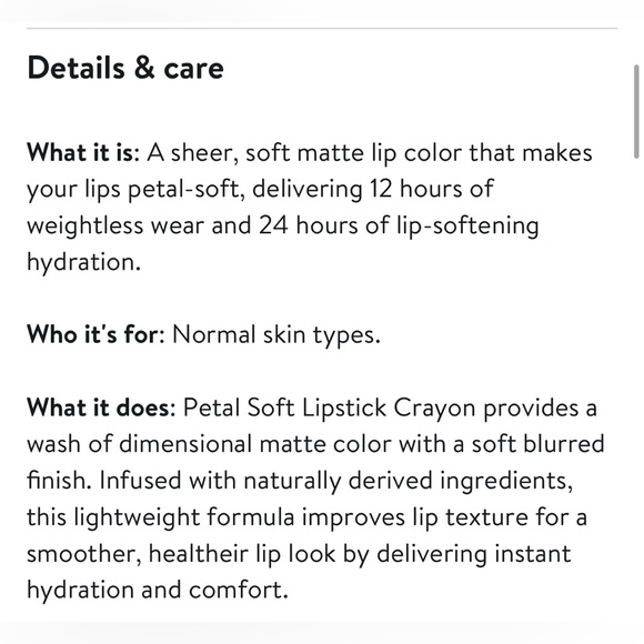 Laura Mercier Petal Soft Lipstick Crayon - Camille - Picture 5 of 5